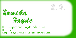 monika hayde business card